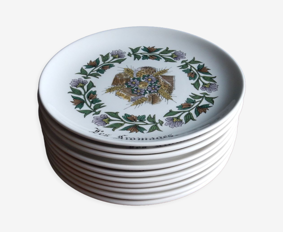 Set de 10 assiettes à fromage de Gien