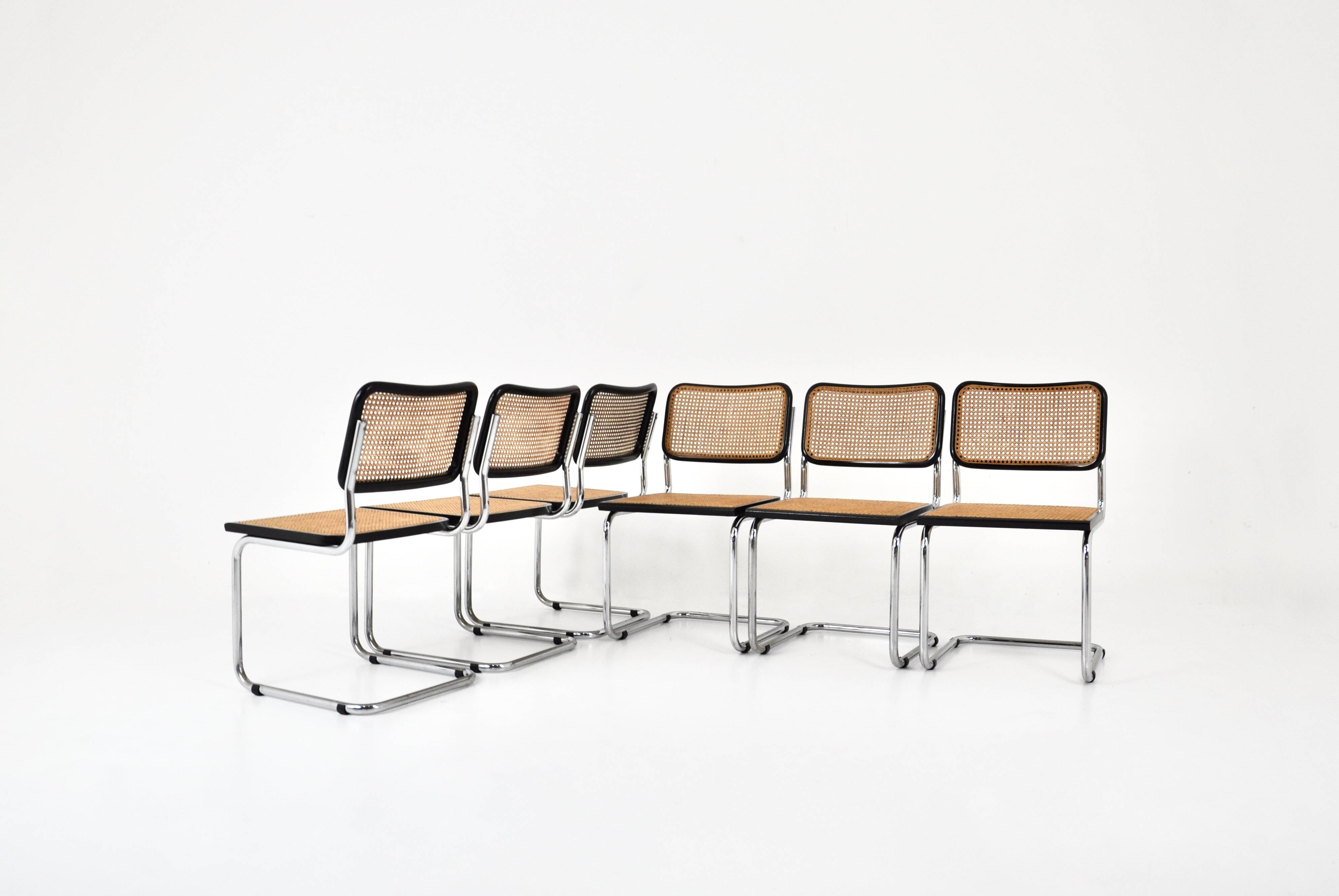 Set of 6 B32 style dining room chairs