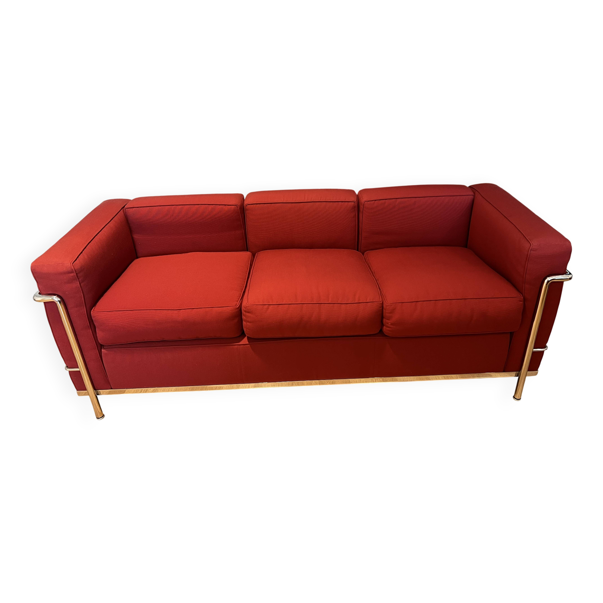 Lc3 3-seater canapé original cassina – le corbusier