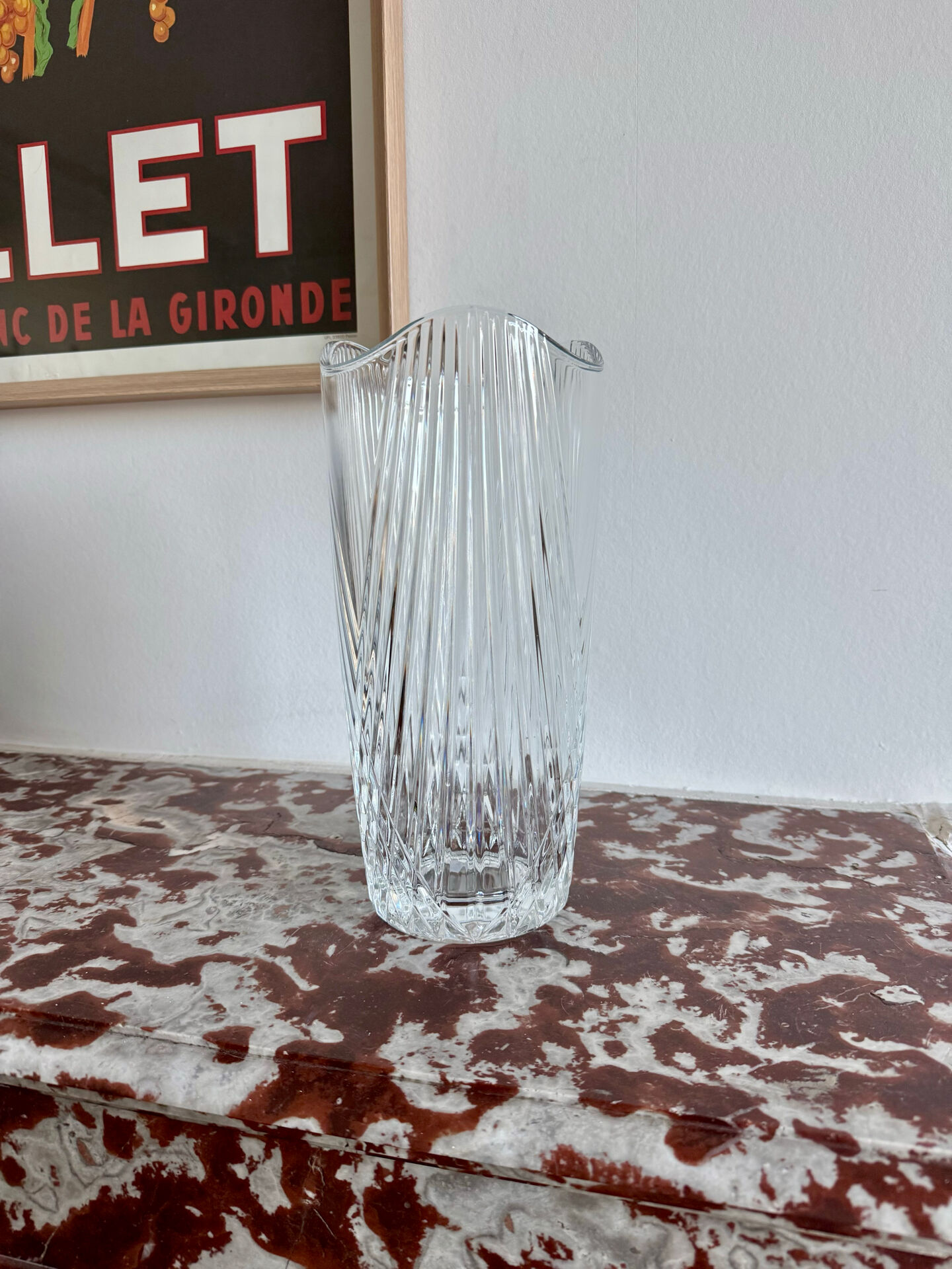 Cut crystal vase from Arques