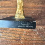 Female subject in gilded bronze, 1999 signed Claudine Berechel