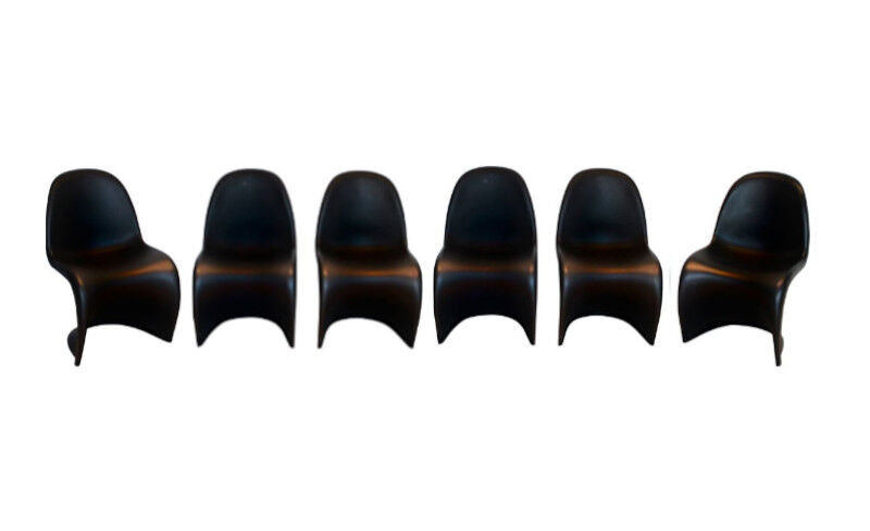 Set of 6 Panton chairs by Verner Panton, Vitra, 1999.