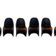 Set of 6 Panton chairs by Verner Panton, Vitra, 1999.