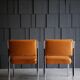 Pair of 70s design chairs