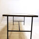 Modernist glass and brass coffee table, 1960