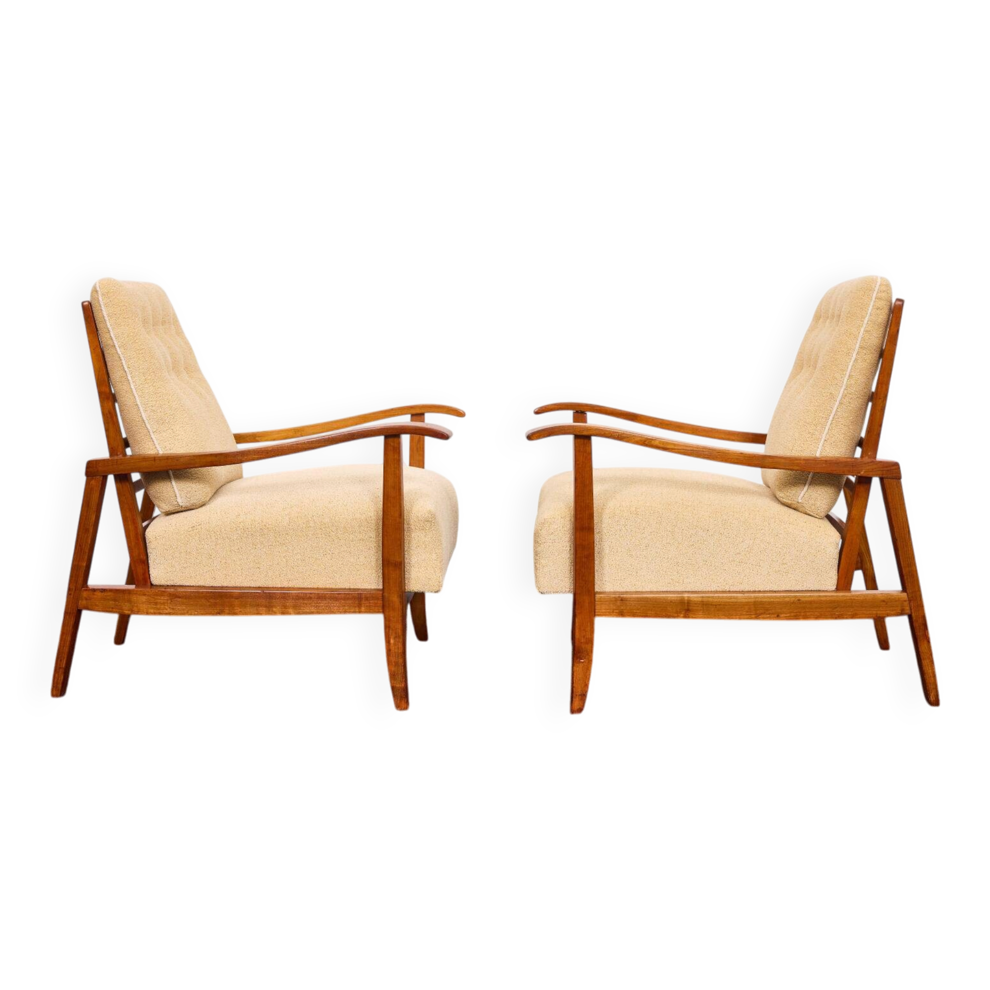 Mid-century armchairs – Attributed to Károly Nagy, Hungary, 1940s