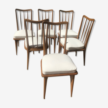 6 charles ramos chairs - 50s/60s