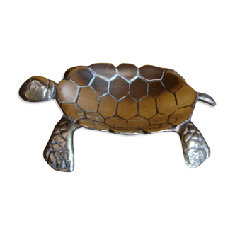 Tortue en laiton vide poche