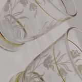 Vintage glasses with rose pattern