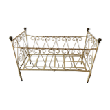 Child cot bench two-seater cast-iron nineteenth