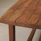 Large solid wood table, handcrafted.