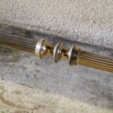 Brass coffee table with Alpine green veined marble top - 1960