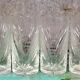 6 engraved crystal lemonade glasses from the Art Deco period