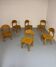 Set of 6 solid pine chairs in Scandinavian design by Reiner Daumiller.