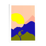 Rond soleil arbre - limited edition art print (a3)