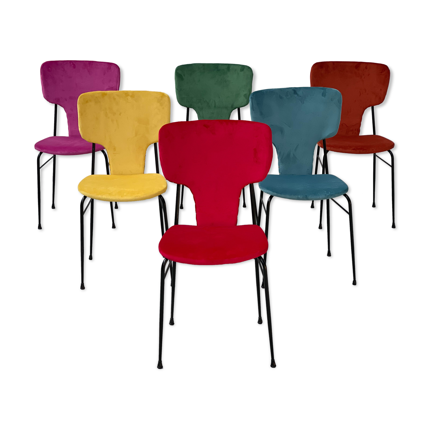 Colorful dining chairs