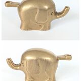 Trio of Elephant Parade Candlesticks | Brass | 1960s