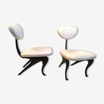 A Pair of Armchairs by Jordan Mozer