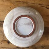 Hollow stoneware plates signed Roland Moreau Tourettes sur Loup