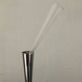 Designer soliflore vase in twisted stainless steel