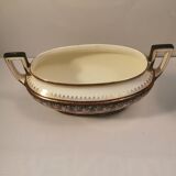 Belgian earthenware fireplace insert Boch la Louviere 1930s, 1940s