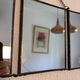 Vintage 1930 triptych mirror barber hairdresser young dancer woman - 19 x