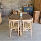 Ensemble vintage attribué à Thonet – table + 4 chaises années 60