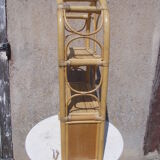 Wall or standing rattan shelf