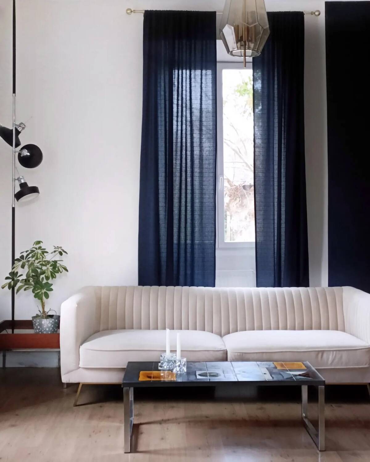 Belarti chrome ceramic coffee table