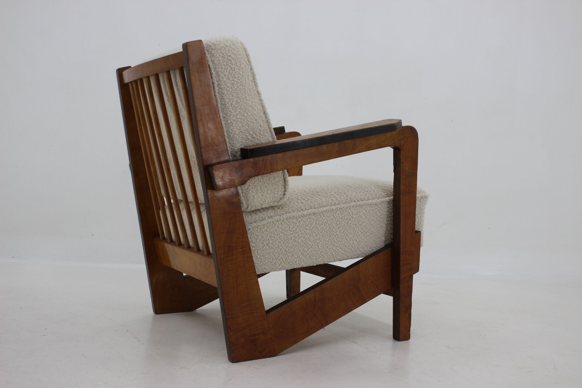 1930's unique cubist armchair, Czechoslovakia