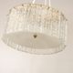 Moulded glass and brass ceiling light by Carl Fagerlund for Orrefors, Sweden, 1960.