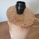 Large vintage glazed terracotta lamp base