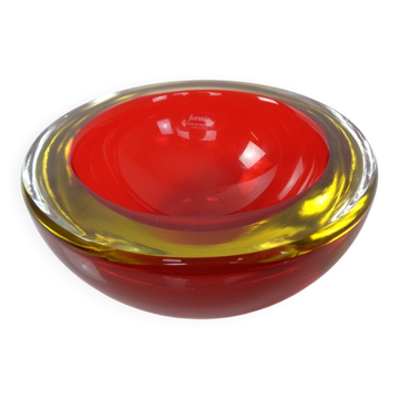 Large Formia Murano Glass Bowl by Mian Giulano, Italy, 1960s