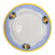 Dish on Pedestal Boch Frères La Louvière - Fruit & Stripes Decor - Art D