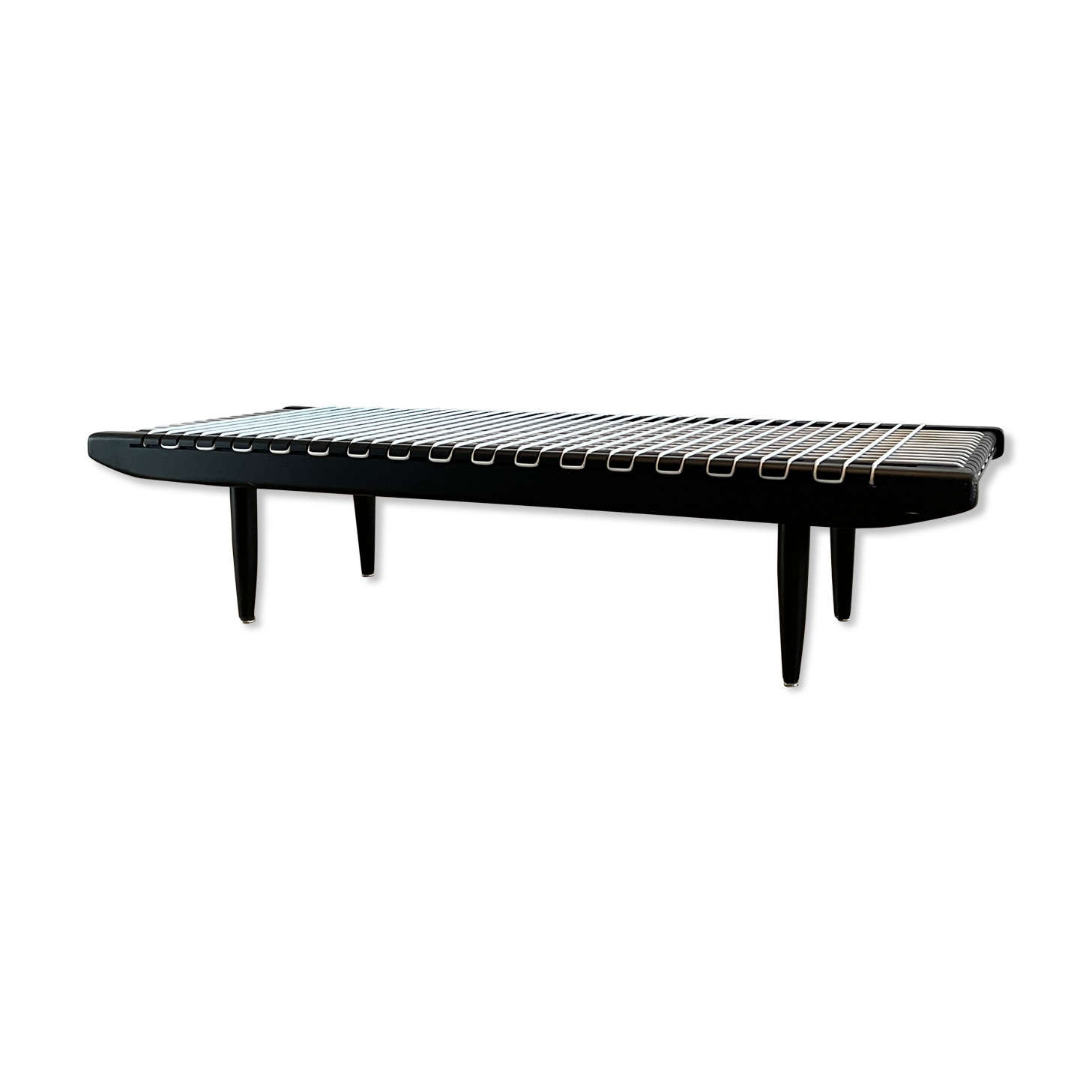 Black lacquered coffee table by Georges Tigien,1960s