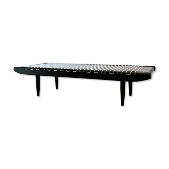 Table basse laquée noire par Georges Tigien,1960s