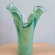 Vase en verre de Murano vert, Italie