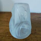 Set for Art Deco chandelier (1 cup, 3 globes)