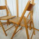 Pair of canned folding chairs