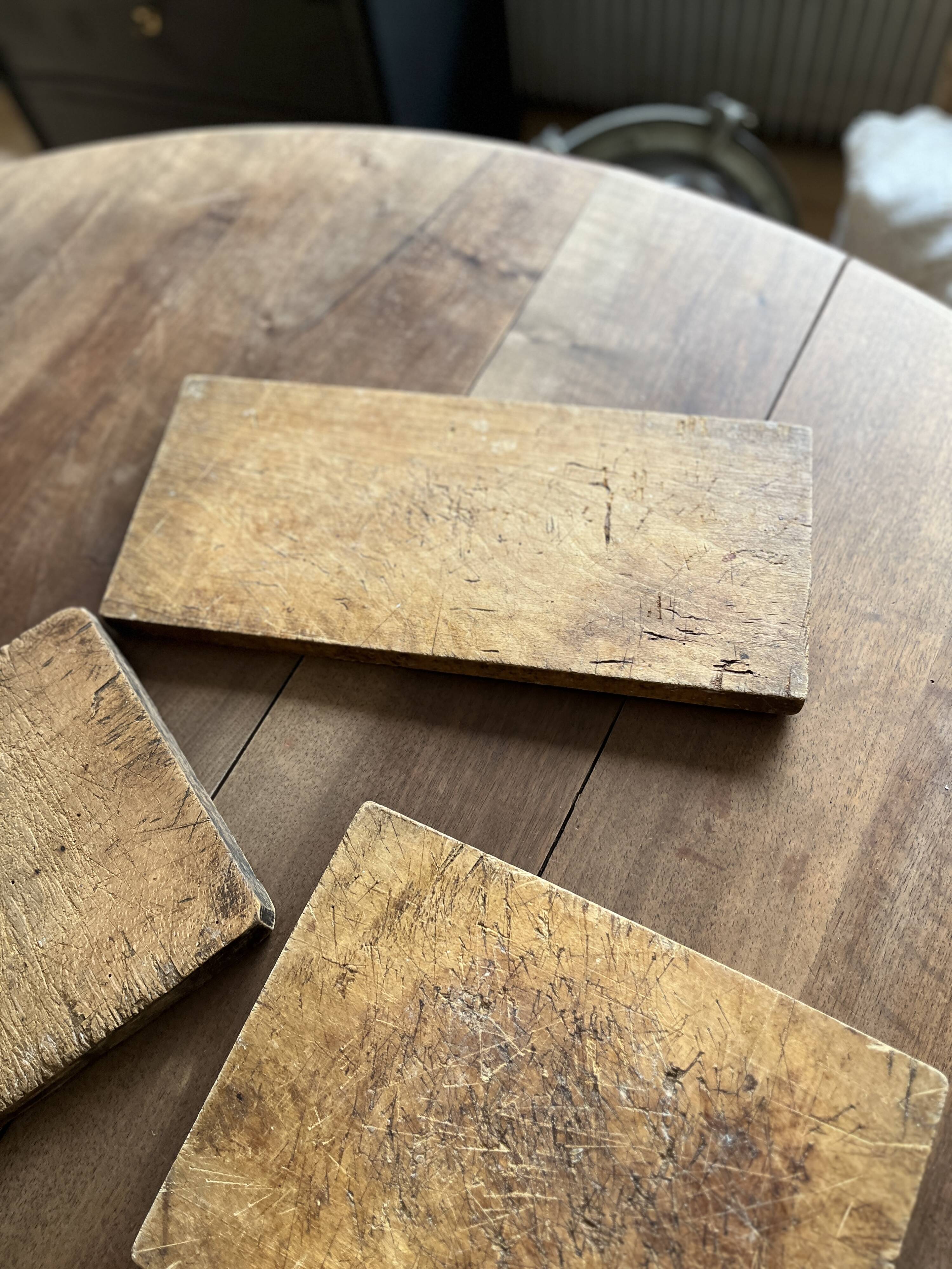 3 old log boards