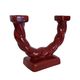 Twisted candle holder from the 1950s in ceramic.