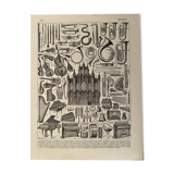 Lithograph on the music of 1928