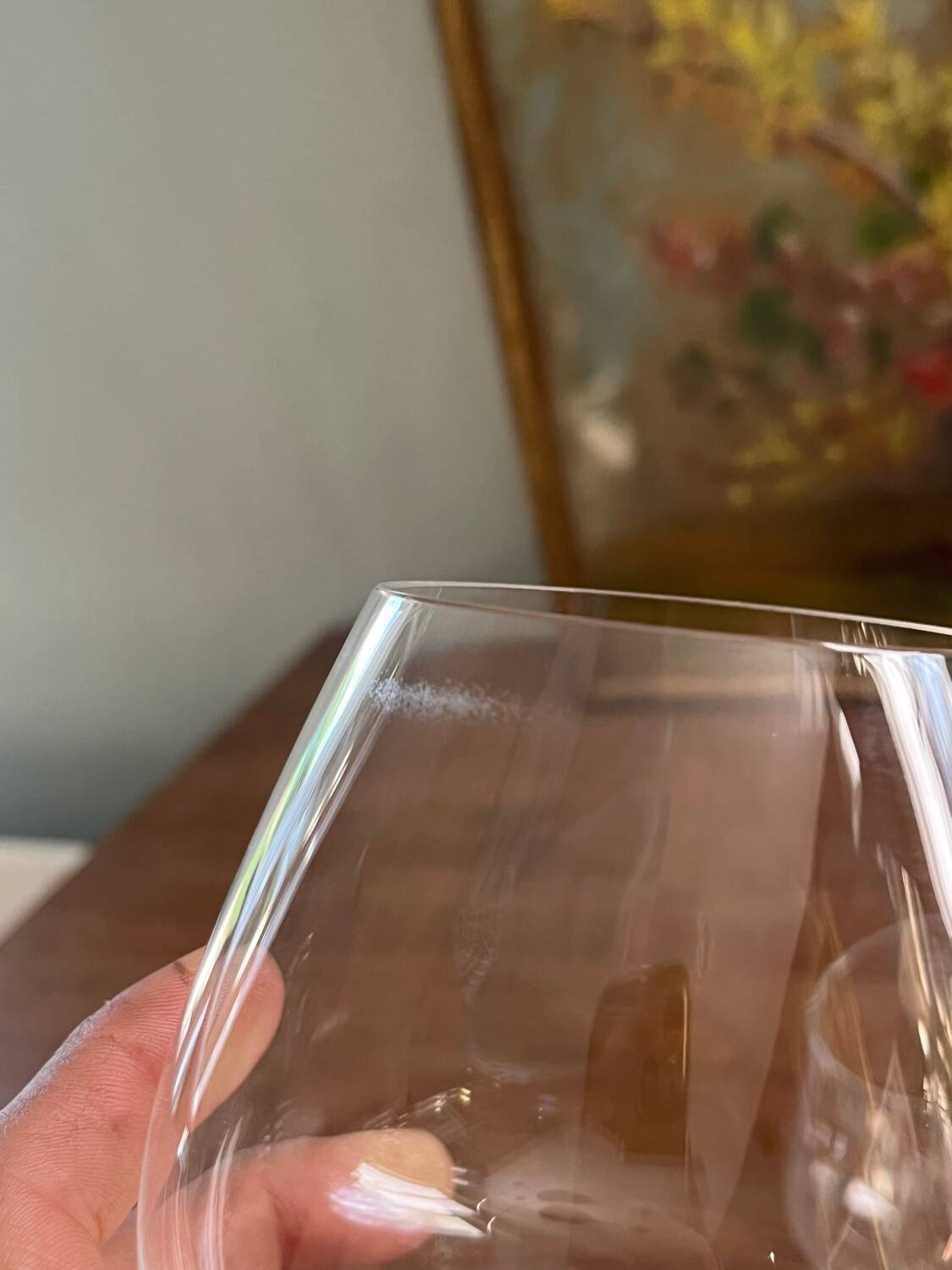 Crystal cognac glasses St Louis
