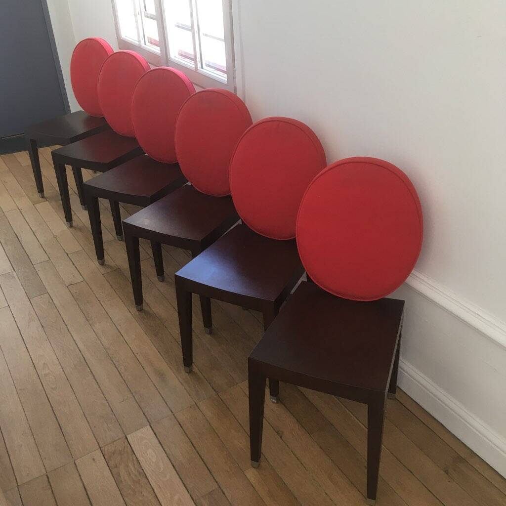 6 "Valentine" chairs – Jean-Charles de Castelbajac Ligne Roset