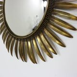 Typical midcentury sunburst wall mirror