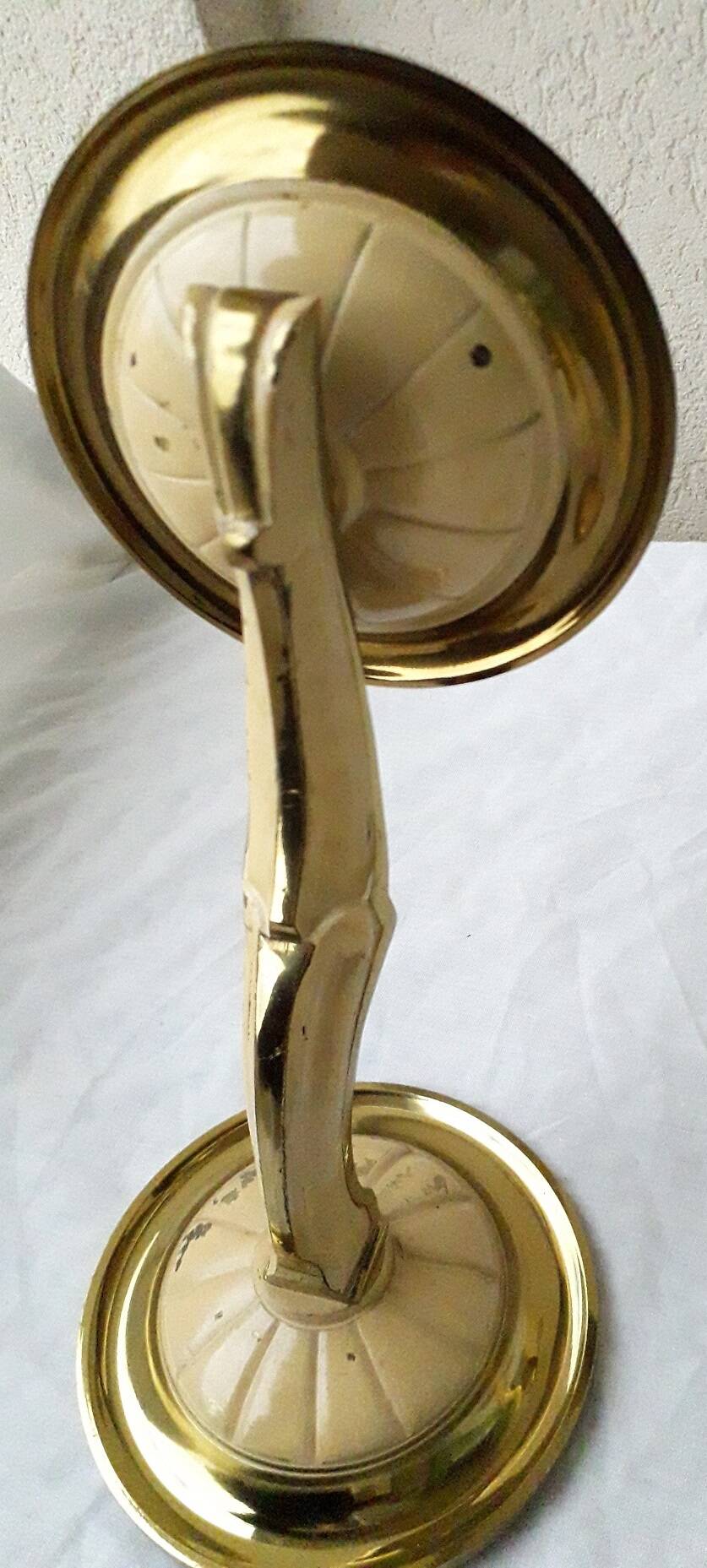 Pair of bronze wall sconces