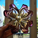 Murano pocket emptier - amber and gold