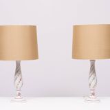 Capodimonte Ceramic Italian table lamps 1960s