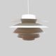 Lampe suspendue danoise modèle Verona, années 1970
