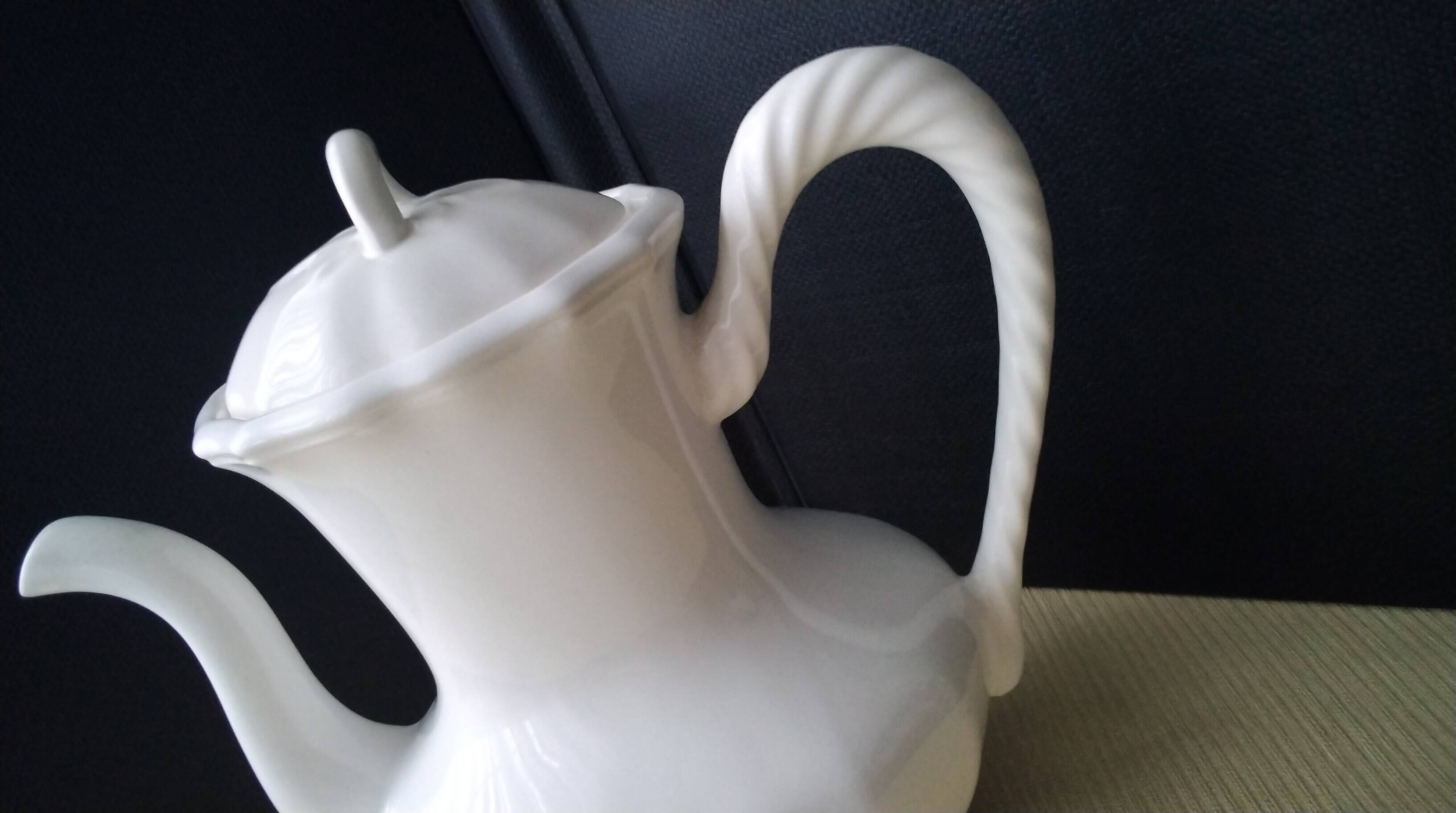 Coffee pot, earthenware jug from Salins